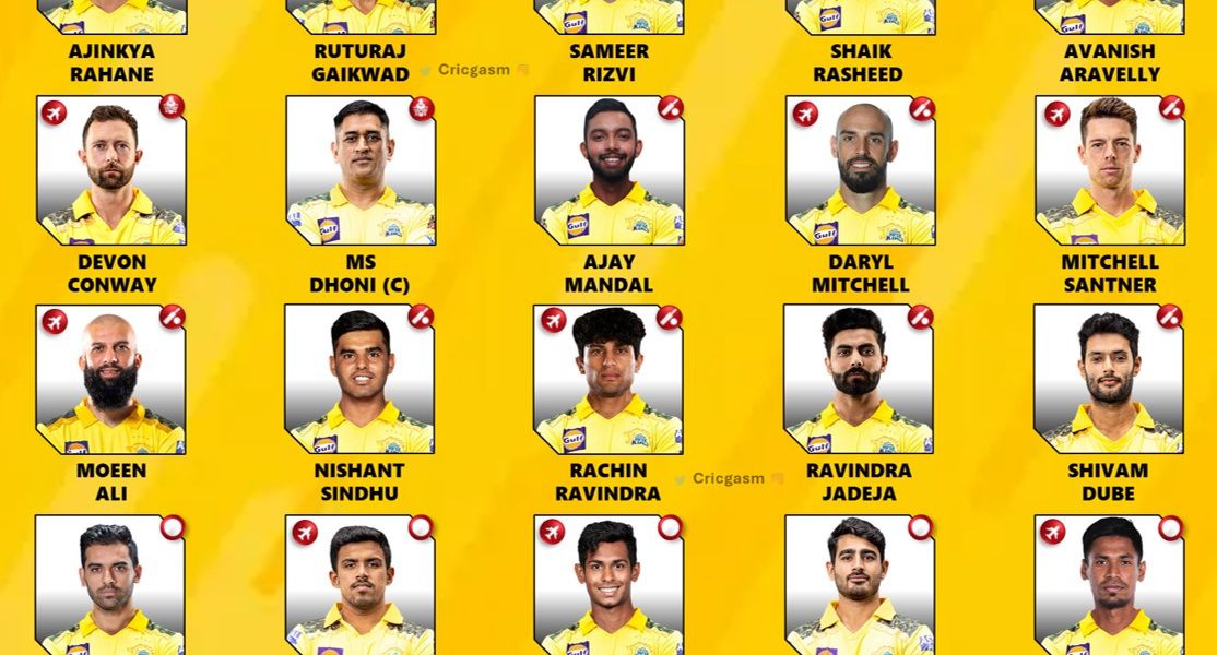 IPL 2024 Chennai Super Kings (CSK) Full New Squad Players List