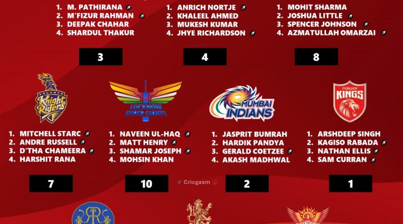 IPL 2024 Ranking Exclusive Best Pacers for All 10 Teams