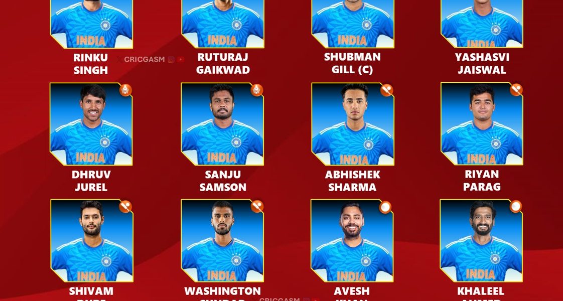 India vs Zimbabwe 2024 Official T20 Squad and Players List