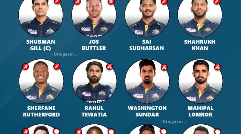 IPL 2025 Gujarat Titans Team Strongest Possible Playing XI