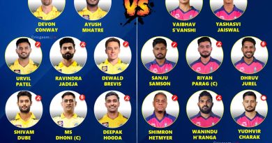 IPL 2025 Chennai Super Kings vs Rajasthan Royals New Match 62