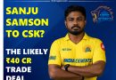 Sanju Samson to CSK The Likely ₹40 Cr IPL 2026 Trade Deal